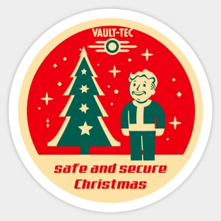 Safe and Secure Christmas Sticker